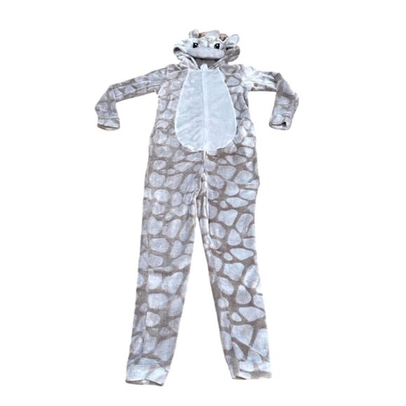 Giraffe Hooded Super Soft Fleece Suit Pajama Onesie XS/XCH 0-2 - Picture 4 of 5